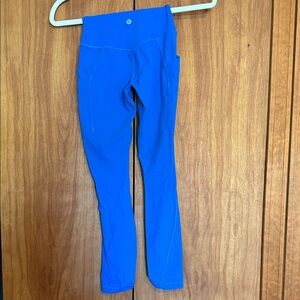 lululemon Vibrant Blue Leggings